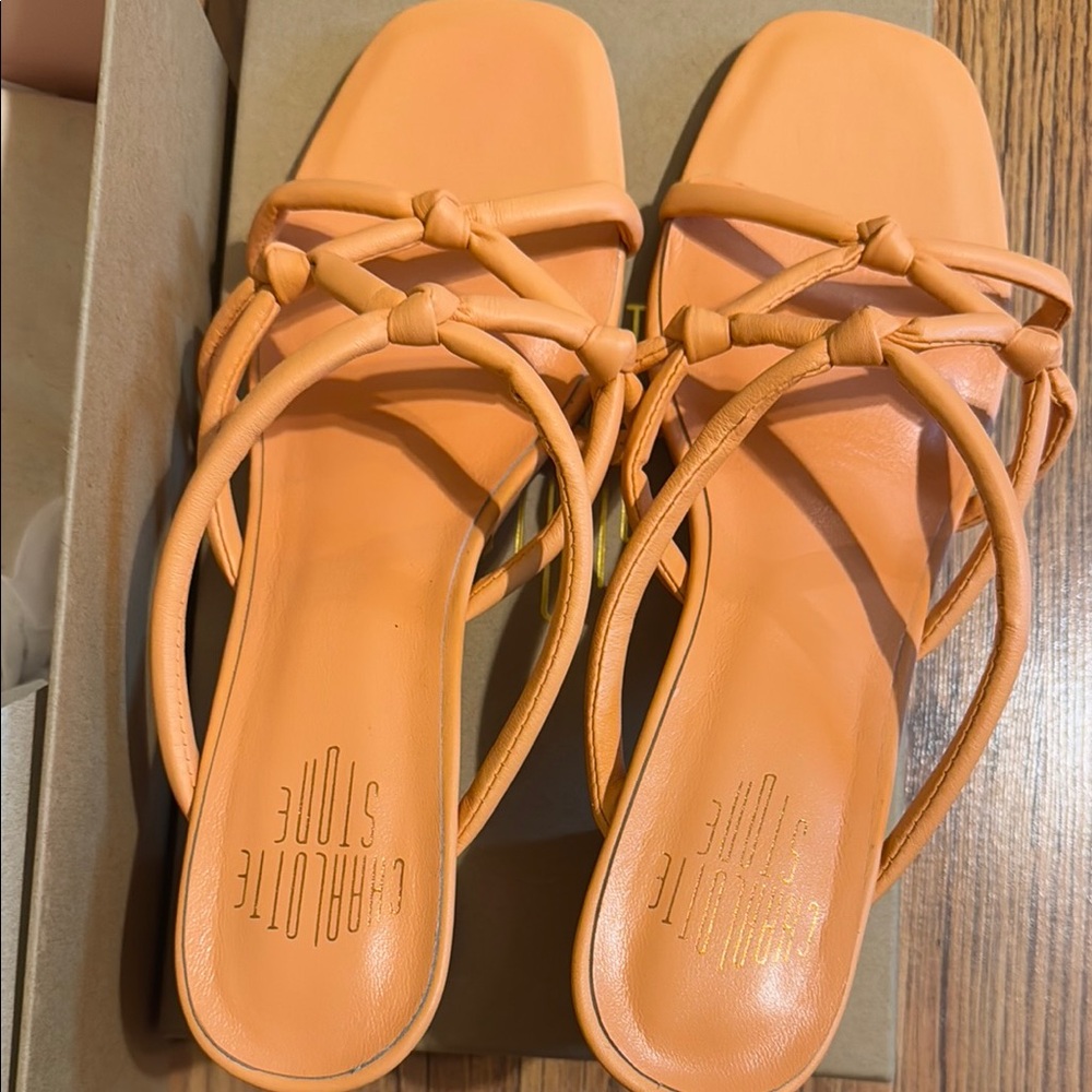 Charlotte Stone Women's Orange Sandals